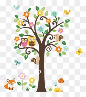 Descargar La Imagen Utilizada Que Desees - Cartoon Butterfly On Tree - Transparent PNG Free Download