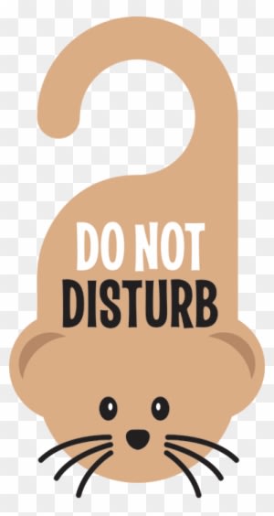 Do Not Disturb Mouse Kids Sticker - Do Not Disturb Sticker - Transparent PNG Free Download