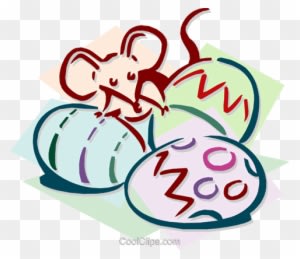 Mouse With Eggs Concept Royalty Free Vector Clip Art - Påske Egg - Transparent PNG Free Download