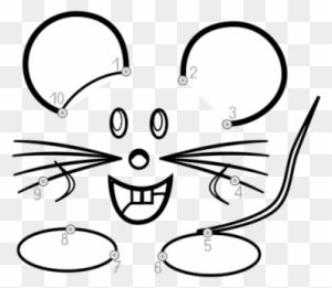Computer Mouse Connect The Dots Coloring Book Page - Connect The Dots Up To 10 - Transparent PNG Free Download
