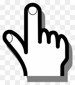 Mouse Pointer Hand Finger - Pointing Finger - Transparent PNG Free Download