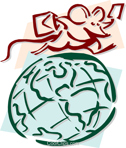 Mouse Traveling The World Concept Royalty Free Vector - Mouse Traveling The World Concept Royalty Free Vector - Transparent PNG Free Download