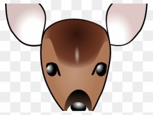 Buck Clipart Mouse Deer - Deer Head Cartoon - Transparent PNG Free Download