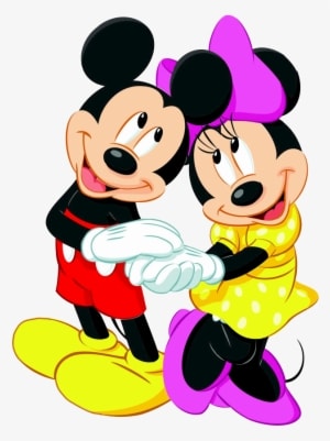 Mickey And Minnie Mouse Cartoon Characters On A Transparent - Mickey Mouse And Minnie Mouse Png - Transparent PNG Free Download