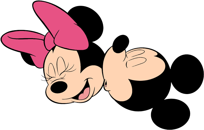 Mickey Minnie Kissing - Mickey Mouse And Minnie Mouse - Transparent PNG Free Download