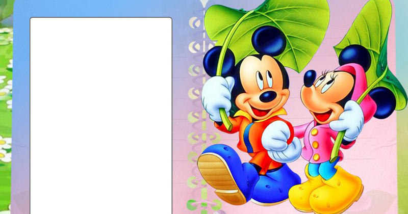 Arts Molduras Digitais Evellyne - Png Mickey Mouse Dan Minnie Mouse - Transparent PNG Free Download