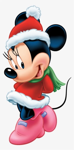 Minnie Mouse Christmas Lifesize Standup - Minnie Mouse Santa Claus - Transparent PNG Free Download