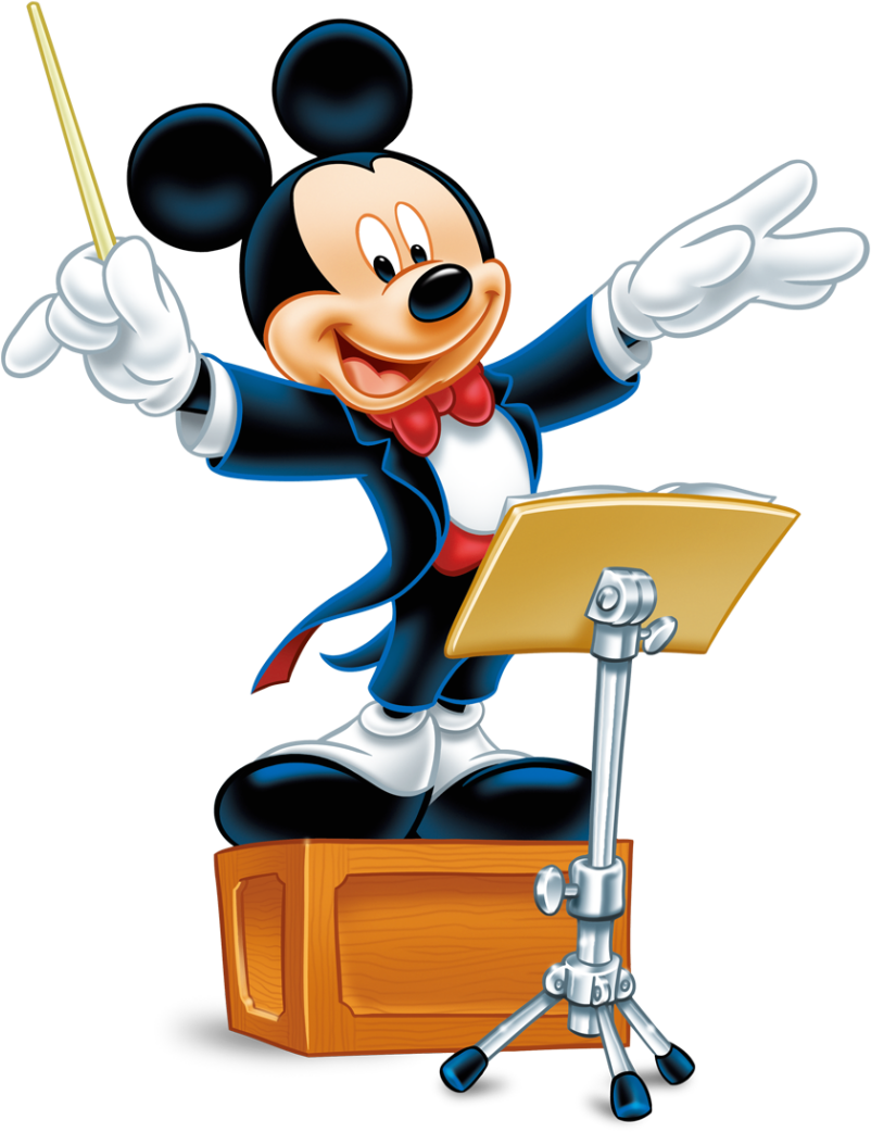 Mickey Mouse Png Clipart - Mickey Mouse Conductor - Transparent PNG Free Download