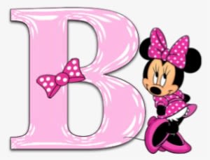 Letter Clipart Minnie Mouse - Minnie Mouse Pink Alphabet - Transparent PNG Free Download