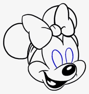 How To Draw Minnie Mouse - Minnie Mouse Drawing - Transparent PNG Free Download