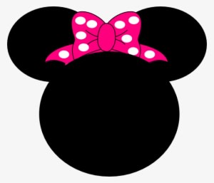 Pink Mouse Bow Clip Art - Minnie Mouse Head Png - Transparent PNG Free Download