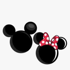 Mickey And Minnie Mouse Silhouette Collection - Mickey And Minnie Mouse Head Silhouette - Transparent PNG Free Download