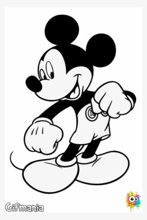 Dibujo De Mickey Mouse Para Pintar - Mickey Mouse Coloring Pages - Transparent PNG Free Download