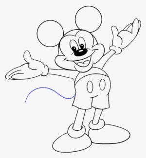 How To Draw Mickey Mouse - Mickey Mouse Pictures Drawing - Transparent PNG Free Download