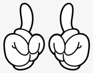 Mickey Mouse Hands Png - Mickey Mouse Hands Pointing Up - Transparent PNG Free Download