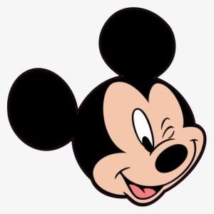 Minnie Wink Drawing Clip - Mickey And Minnie Mouse Face - Transparent PNG Free Download
