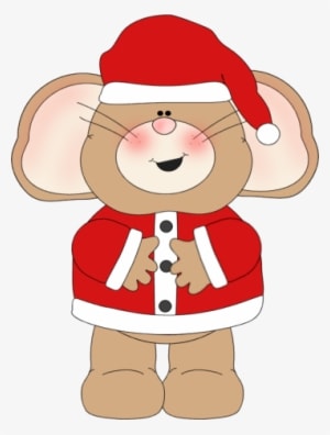 Mouse Clipart Cute Christmas - Christmas Mouse Clipart - Transparent PNG Free Download