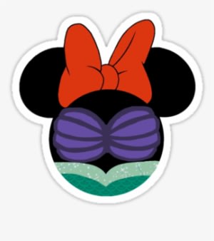 Minnie Mouse Dressed As Ariel From The Little Mermaid" - Ariel Minnie Mouse - Transparent PNG Free Download