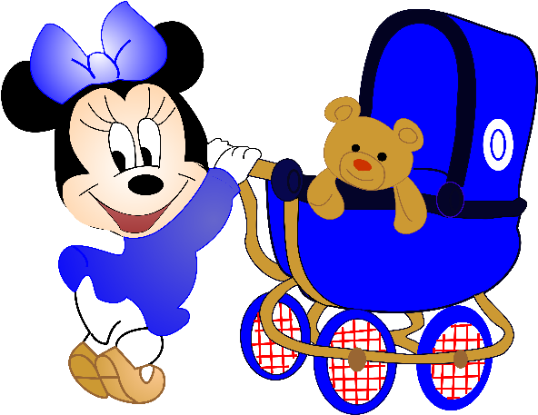 Baby Minnie Mouse Cartoon Clip Art Images - Minnie Mouse Blue Baby - Transparent PNG Free Download