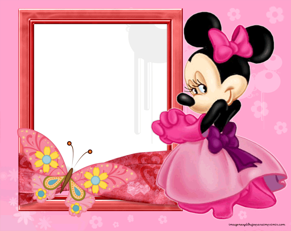 Frame Clipart Minnie Mouse - Marcos De Minnie Mouse - Transparent PNG Free Download