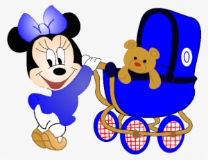 Baby Minnie Mouse Cartoon Clip Art Images - Minnie Mouse Blue Baby - Transparent PNG Free Download