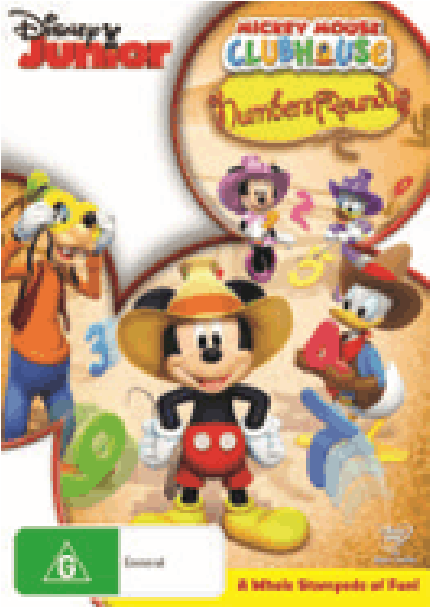 Mickey Mouse Clubhouse - Mickey Mouse Clubhouse - Numbers Round Up - Dvd - Transparent PNG Free Download