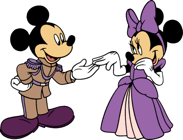 Mickey And Minnie Mouse Clipart - Cute Minnie & Mickey Mouse - Transparent PNG Free Download