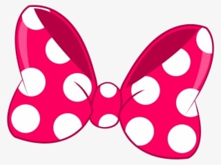 Minnie Mouse Bow Clipart - Hot Pink Minnie Mouse Bow - Transparent PNG Free Download
