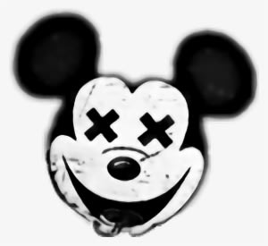 Mickey Mouse Tier Maus Creepy Blackandwhite - Mickey Mouse Png - Transparent PNG Free Download