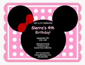 Minnie Mouse Ears Party Keepsake Bottle Invitations - Mickey Mouse Ears - Transparent PNG Free Download