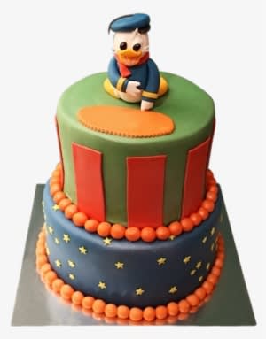 Mickey Mouse Tiered Cake - Micky Mouse Birthday Cake Png - Transparent PNG Free Download