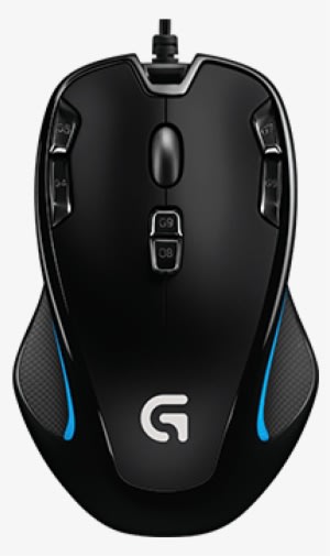 Logitech G300s Optical Gaming Mouse - Logitech G300s Optical Gaming Mouse Usb Black - Transparent PNG Free Download