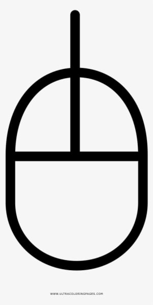 Computer Mouse Coloring Page - Mouse De Computadora Dibujo Para Colorear - Transparent PNG Free Download