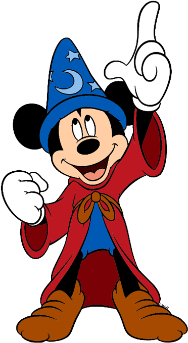 Mickey Mouse Clipart Sorcerer - Mickey Mouse Mago - Transparent PNG Free Download
