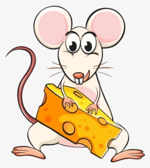 Mice Clipart Tiny Mouse - Mouse Eating Cheese Clipart - Transparent PNG Free Download