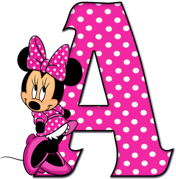 Pink Minnie Mouse Png Alfabeto Decorativo - Minnie Mouse Png - Transparent PNG Free Download