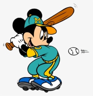 Baseball Clipart Mickey Mouse - Mickey Mouse Baseball - Transparent PNG Free Download