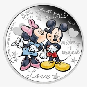 Picture Of - Mickey N Minnie Mouse In Love - Transparent PNG Free Download
