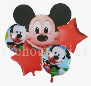 5 X Mickey Mouse Foil Balloon Set - Mickey Mouse Clubhouse - Transparent PNG Free Download