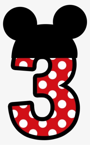 Mickey Mouse Clipart Number - Number 5 Mickey Mouse - Transparent PNG Free Download