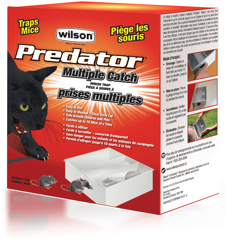 Wilson Predator Multiple Catch Mouse Trap - Wilson Predator Mouse Bait Station - Transparent PNG Free Download