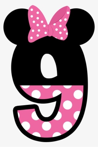 Números Tema Do Mickey E Minie Mouse - Minnie Mouse Number 6 - Transparent PNG Free Download