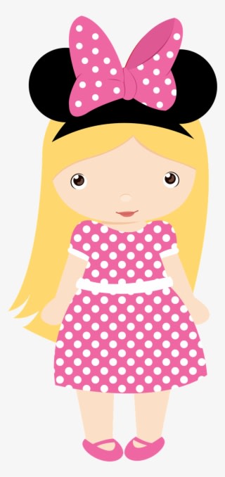 Cute Clipart, Cute Illustration, Mickey Minnie Mouse, - Minnie Mouse Girl Clipart - Transparent PNG Free Download