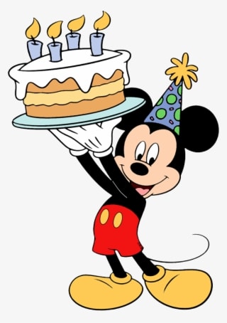 Mickey Mouse Birthday Cake - Mickey Mouse Birthday Coloring Pages - Transparent PNG Free Download