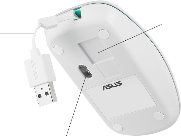 70cm-long Cable Retracts Inside The Mouse Body - Mouse - Transparent PNG Free Download