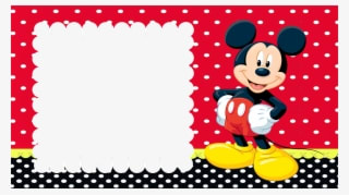 Invitaciones De Mickey Mouse - Plantillas Para Invitaciones De Mickey Mouse - Transparent PNG Free Download