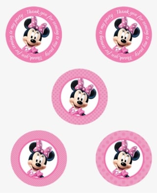 Week Ribbon Mouse Red Minnie Free Png Hq Clipart - Minnie Mouse In A Circle Pink - Transparent PNG Free Download