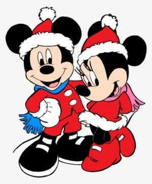 Mickey & Minnie's Christmas - Happy Christmas Mickey Mouse - Transparent PNG Free Download