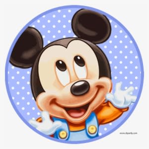 Pale Blue Mickey Clipart Png - Happy 1st Birthday Mickey Mouse - Transparent PNG Free Download