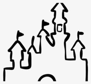 Disney Castle Outline - Black And White Mickey Mouse Outline - Transparent PNG Free Download